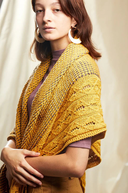 Lyrist Shawl by Rachel Brockman-Patterns-Universal Yarns-Alpaca Direct Main image