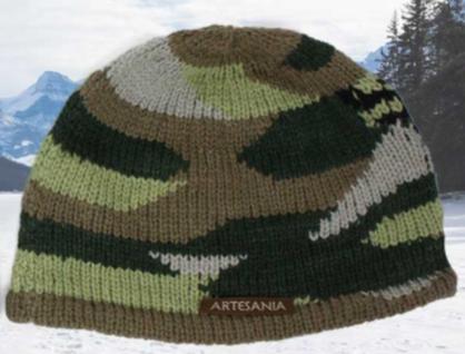 Men&#39;s Alpaca Camo Hat-Apparel-Alpaca Direct-Green-Alpaca Direct