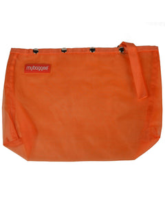 Buy the Orange Nylon Snap Pocket Tote