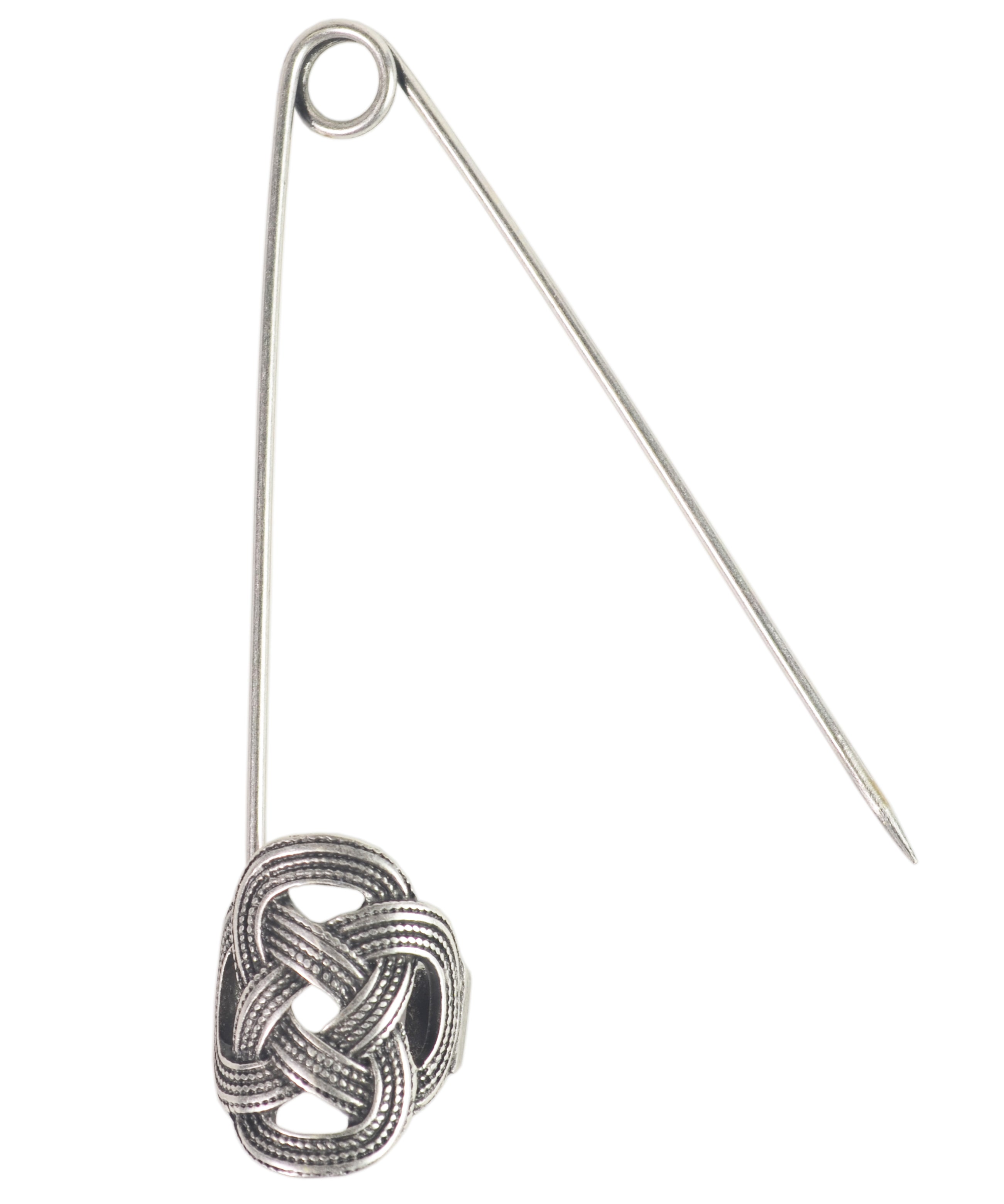 Antique Silver Celtic Knot Kilt Pin Secondary image