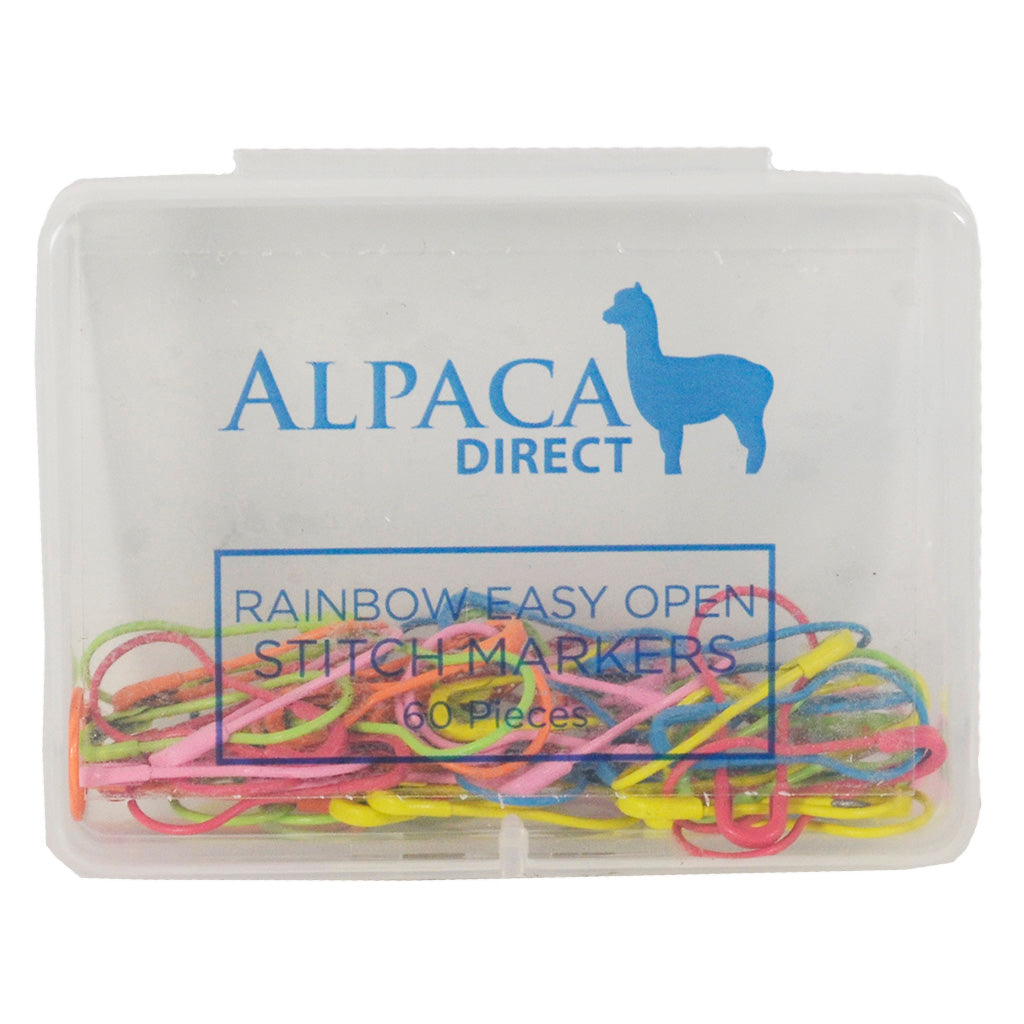 Rainbow Easy Open Lightbulb Stitch Markers (Pack of 60)-Notions-Alpaca Direct-Alpaca Direct