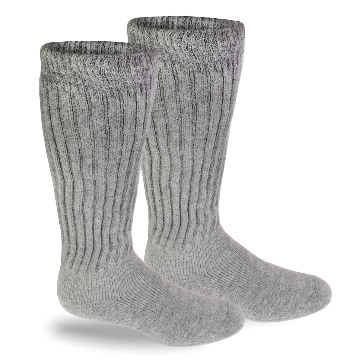 Rainier Alpaca Over The Calf Socks-Socks-Alpaca Direct-Medium-Grey Heather-Alpaca Direct