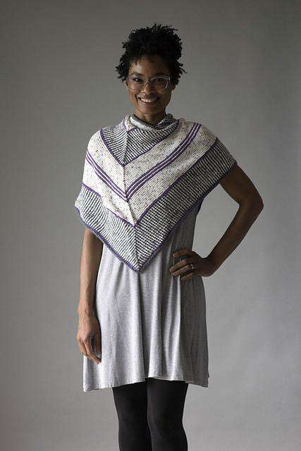 Right Turn Shawl Designed by Amy Gunderson-Patterns-Universal Yarns-Alpaca Direct Main image