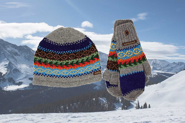 Alpaca Convertible Mittens and Hat Set Secondary image