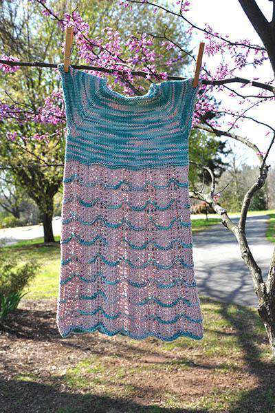 Sakura Dress Designed by Rachel Brockman-Patterns-Universal Yarns-Alpaca Direct