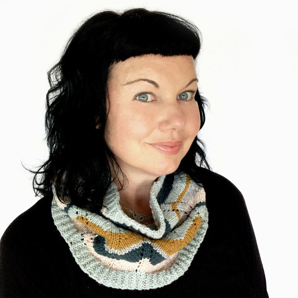 Scraptastic Cowl by Ambah O&#39;Brien-Patterns-Alpaca Direct-Alpaca Direct