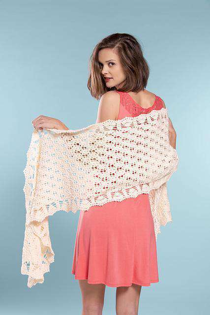 Shell Scatter Shawl by Amy Gunderson-Patterns-Universal Yarns-Alpaca Direct
