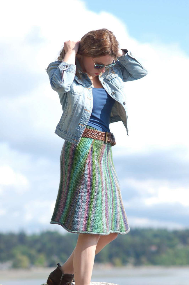 Slip On and Go Skirt by Karin Skacel-Patterns-Skacel-Alpaca Direct Main image