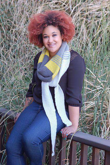 Slope Scarf by Katie Rempe-Patterns-Skacel-Alpaca Direct