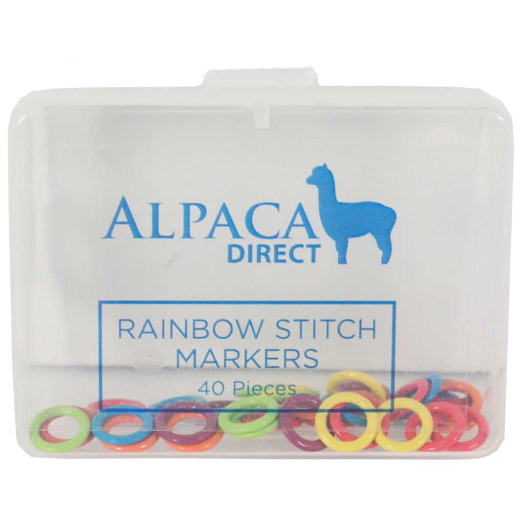 Alpaca Direct 40 Small Rainbow Stitch Markers-Notions-Alpaca Direct-Alpaca Direct