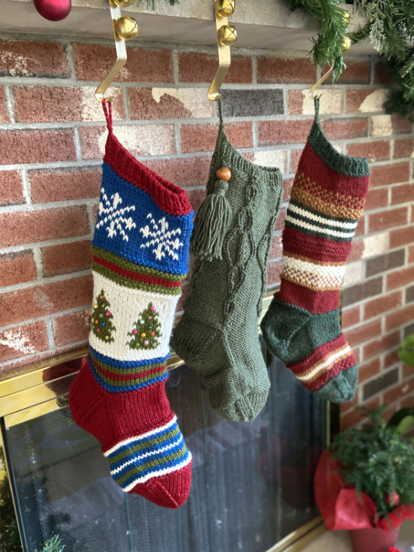 Blitzen, Dasher and Comet Stockings-Patterns-Berroco-Alpaca Direct
