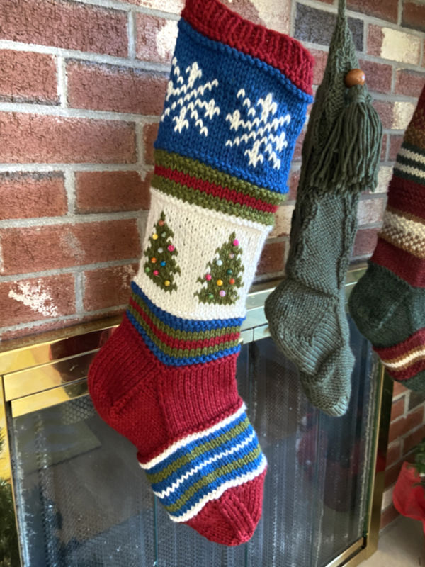 Blitzen, Dasher and Comet Stockings-Patterns-Berroco-Alpaca Direct