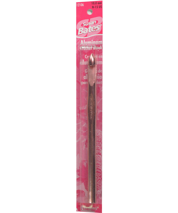 Susan Bates Silvalume 5.5" Crochet Hook-Needles-Susan Bates-US N, 10.0 mm-Alpaca Direct
