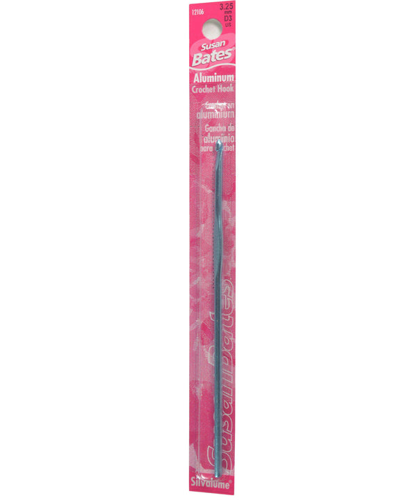 Susan Bates Silvalume 5.5" Crochet Hook-Needles-Susan Bates-US D, 3.25 mm-Alpaca Direct