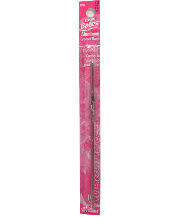 Susan Bates Silvalume 5.5" Crochet Hook-Needles-Susan Bates-US E, 3.50 mm-Alpaca Direct
