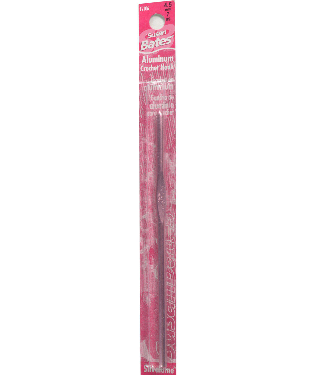 Susan Bates Silvalume 5.5" Crochet Hook-Needles-Susan Bates-US 7, 4.5 mm-Alpaca Direct