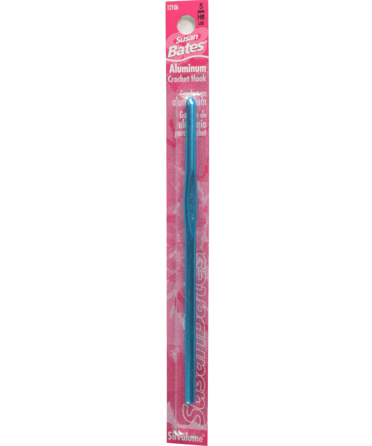 Susan Bates Silvalume 5.5" Crochet Hook-Needles-Susan Bates-US H, 5.0 mm-Alpaca Direct