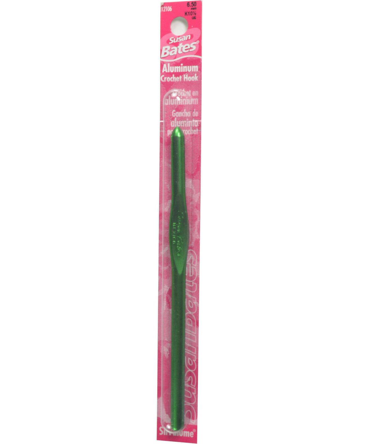 Susan Bates Silvalume 5.5&quot; Crochet Hook-Needles-Susan Bates-US K, 6.5 mm-Alpaca Direct