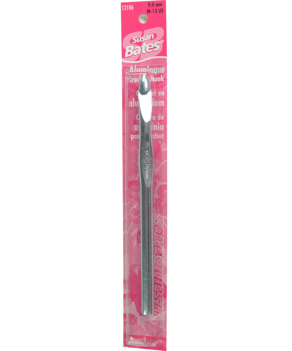 Susan Bates Silvalume 5.5" Crochet Hook-Needles-Susan Bates-US M, 9.0 mm-Alpaca Direct