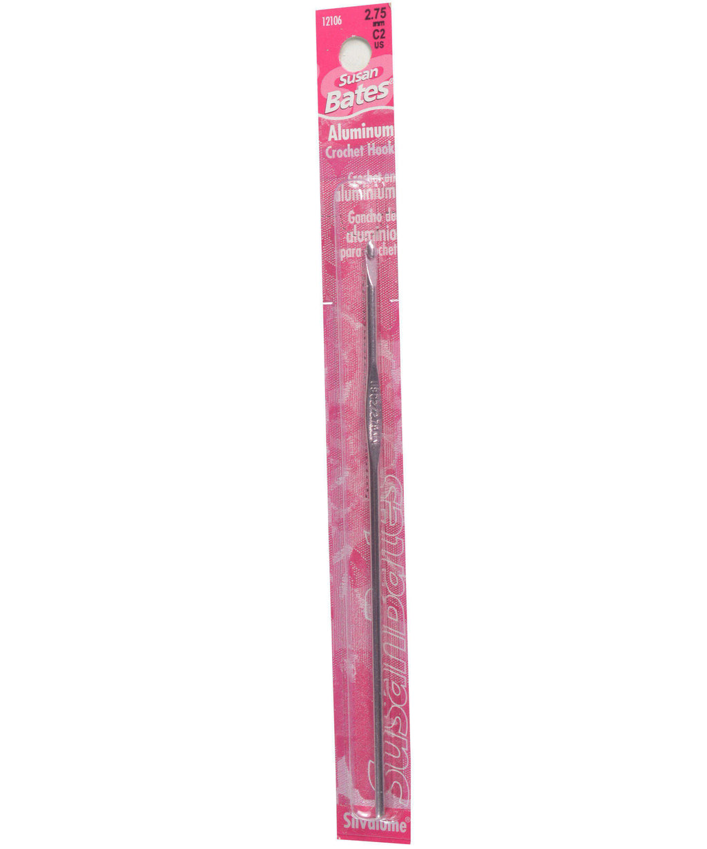 Susan Bates Silvalume 5.5" Crochet Hook-Needles-Susan Bates-US B, 2.25 mm-Alpaca Direct