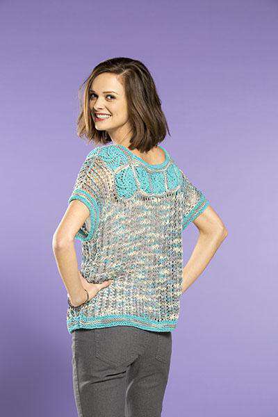 Swirling Eddy Tee by Amy Gunderson-Patterns-Universal Yarns-Alpaca Direct