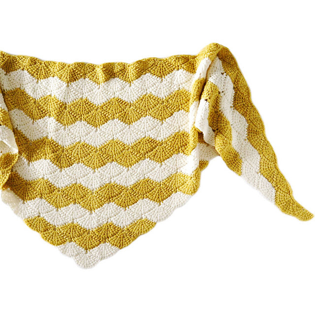 Tunisian Shell Shawl by Lena Fedotova