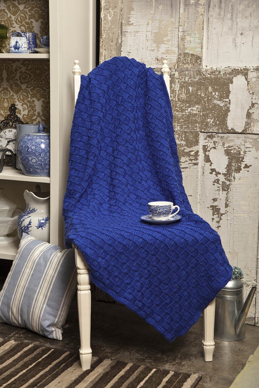 Checkerboard Blanket by Michael del Vecchio *Universal Pattern*-Patterns-Universal Yarns-Alpaca Direct