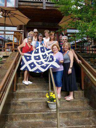 A Thin Blue Line Afghan by Susan Melka For Alpaca Direct *Pattern*-Patterns-Alpaca Direct-Alpaca Direct