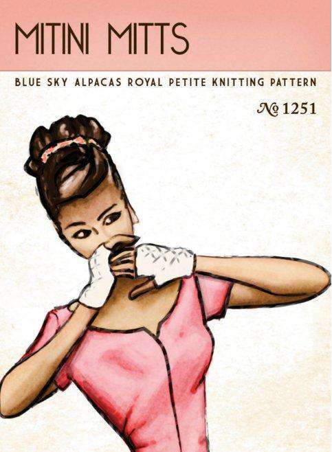 Blue Sky Alpacas Royal Petites Mitini Mitts PATTERN ONLY-Patterns-Blue Sky Alpacas-Alpaca Direct