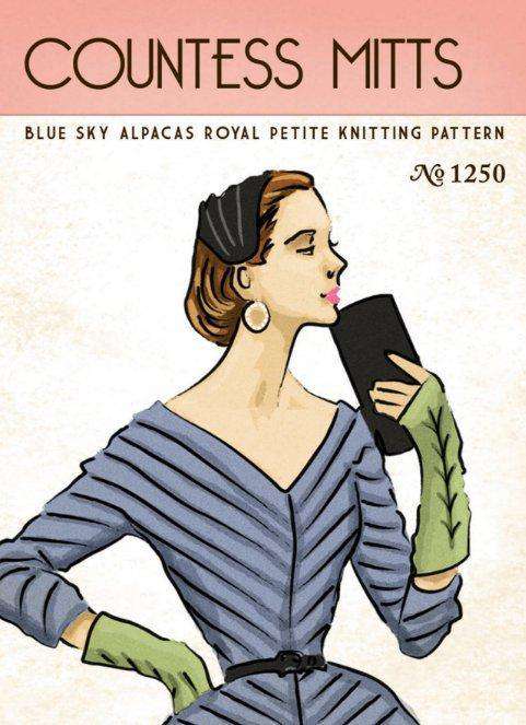 Blue Sky Alpacas Royal Petites Countess Mitts PATTERN ONLY-Patterns-Blue Sky Alpacas-Alpaca Direct