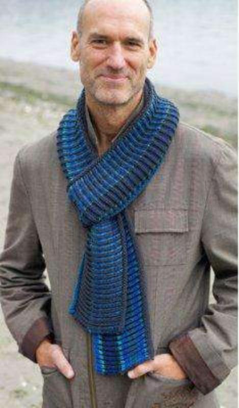 Channeled Colors Brioche Loop & Scarf Designed by Marcy New  *Skacel Pattern* Secondary image