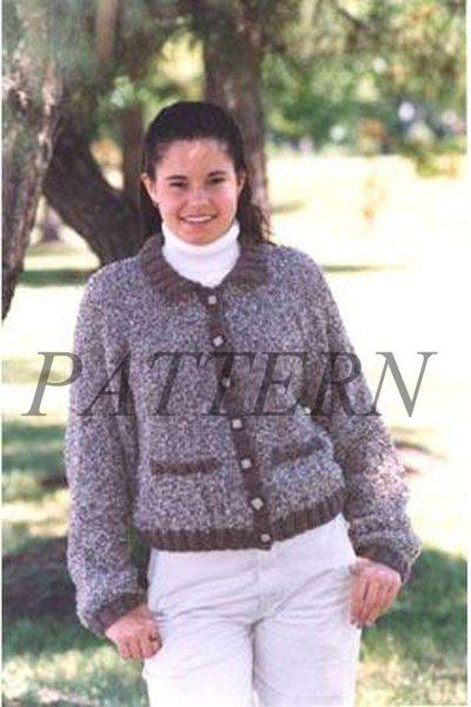 Alpaca Boucle Bomber Jacket Pattern-Patterns-Plymouth Yarn-Alpaca Direct
