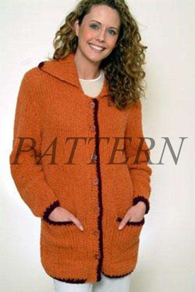 Alpaca Boucle Coat Pattern-Patterns-Plymouth Yarn-Alpaca Direct
