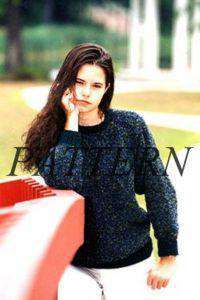 Alpaca Boucle Oversized Pullover Pattern-Patterns-Plymouth Yarn-Alpaca Direct