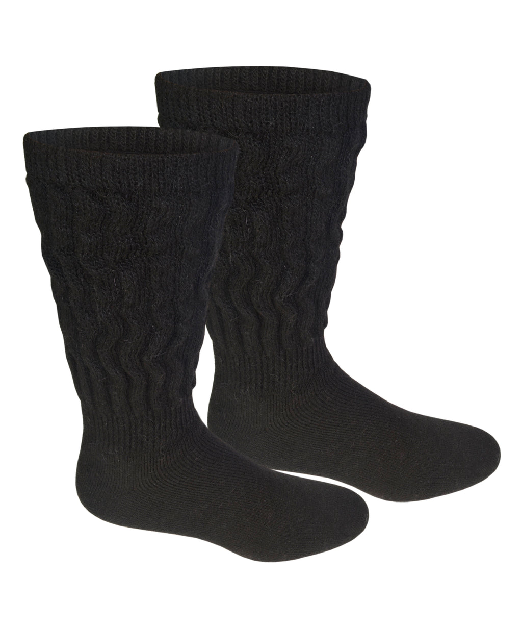 Alpaca Diabetic Socks-Socks-Alpaca Direct-Large-Black-Alpaca Direct