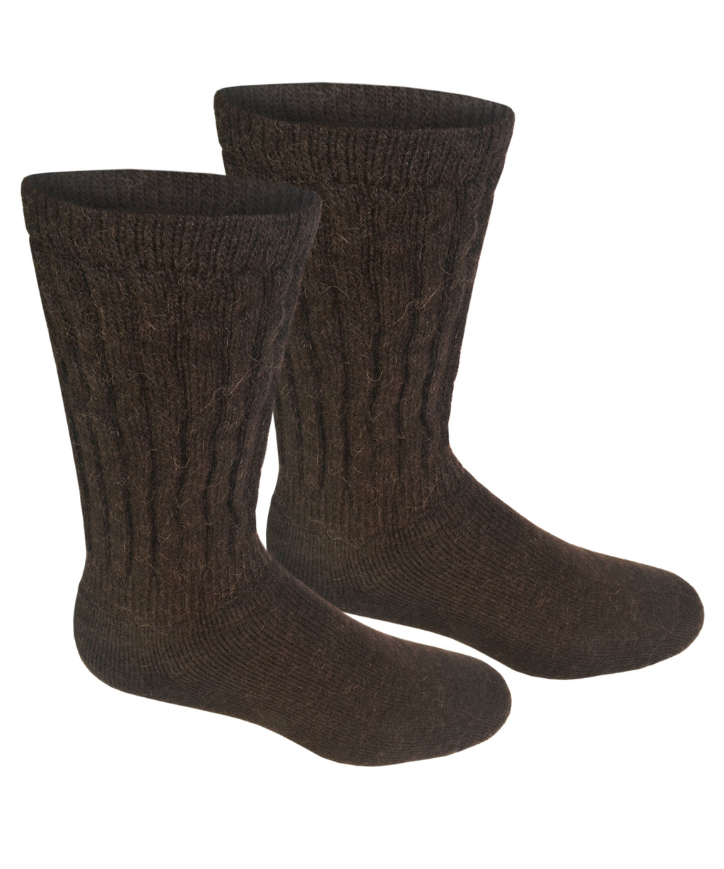 Alpaca Diabetic Socks-Socks-Alpaca Direct-Small-Brown-Alpaca Direct