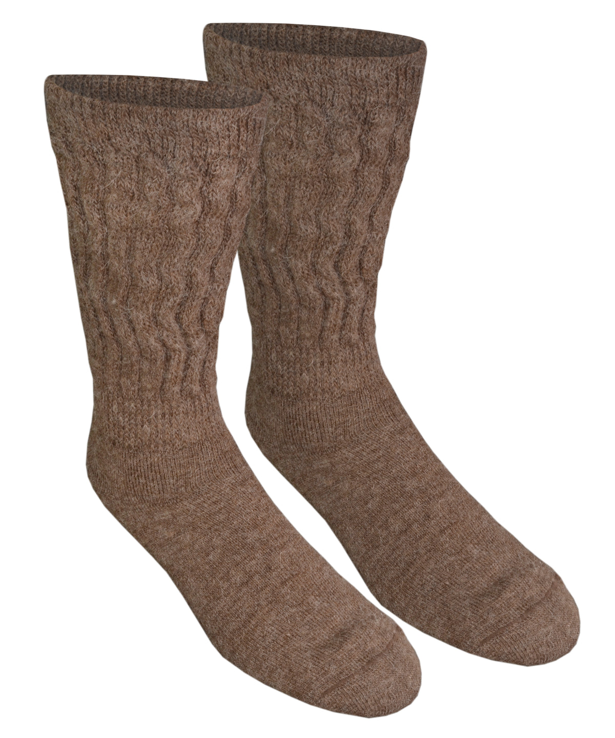 Alpaca Diabetic Socks-Socks-Alpaca Direct-Large-Brown-Alpaca Direct