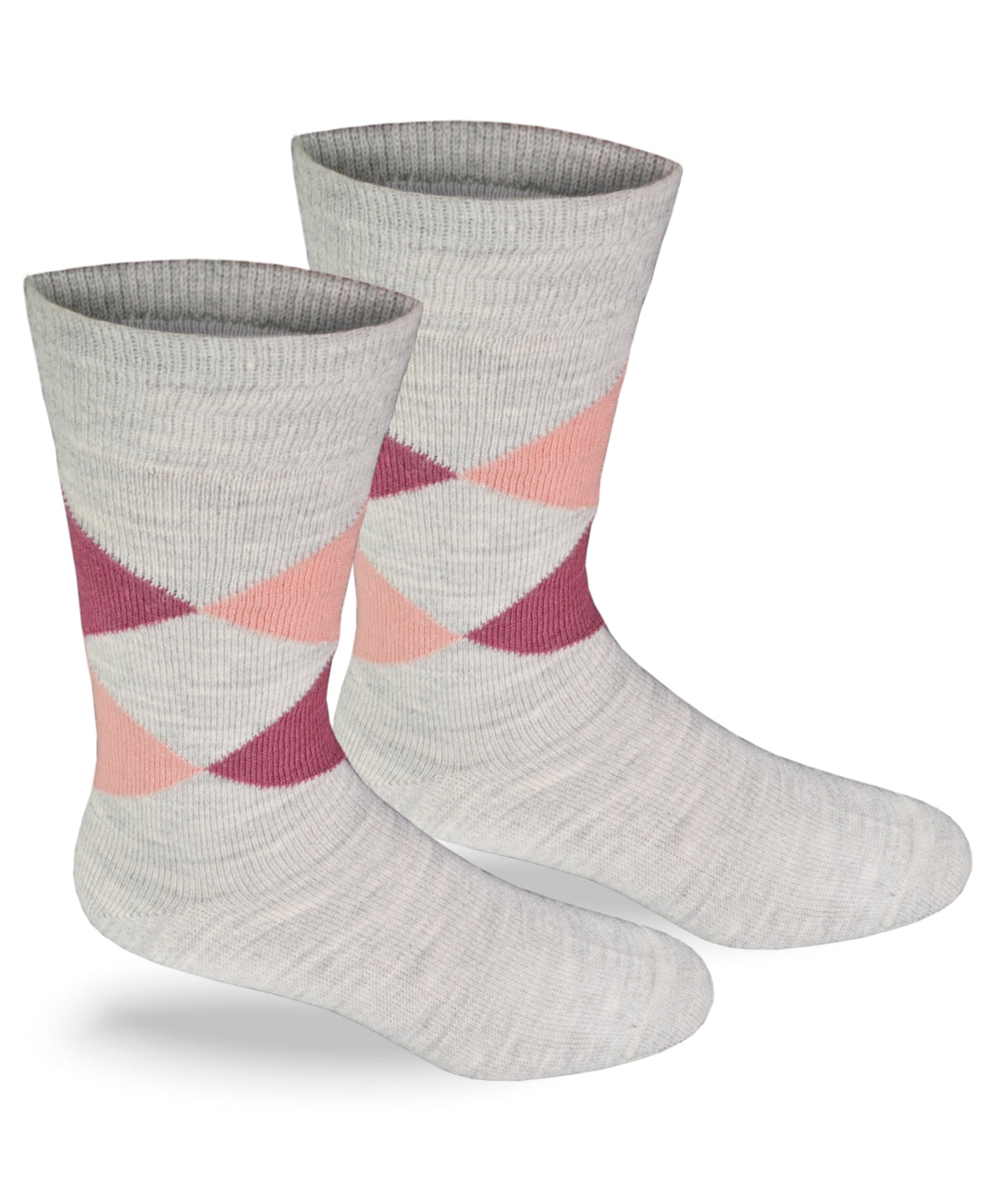 Highlander Argyle Alpaca Dress Socks-Socks-Alpaca Direct-X-Large-Pink Argyle-Alpaca Direct