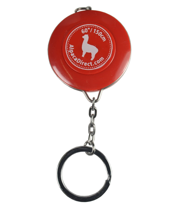 Alpaca Direct 60" Tape Measure with Keychain-Notions-Alpaca Direct-Red-Alpaca Direct