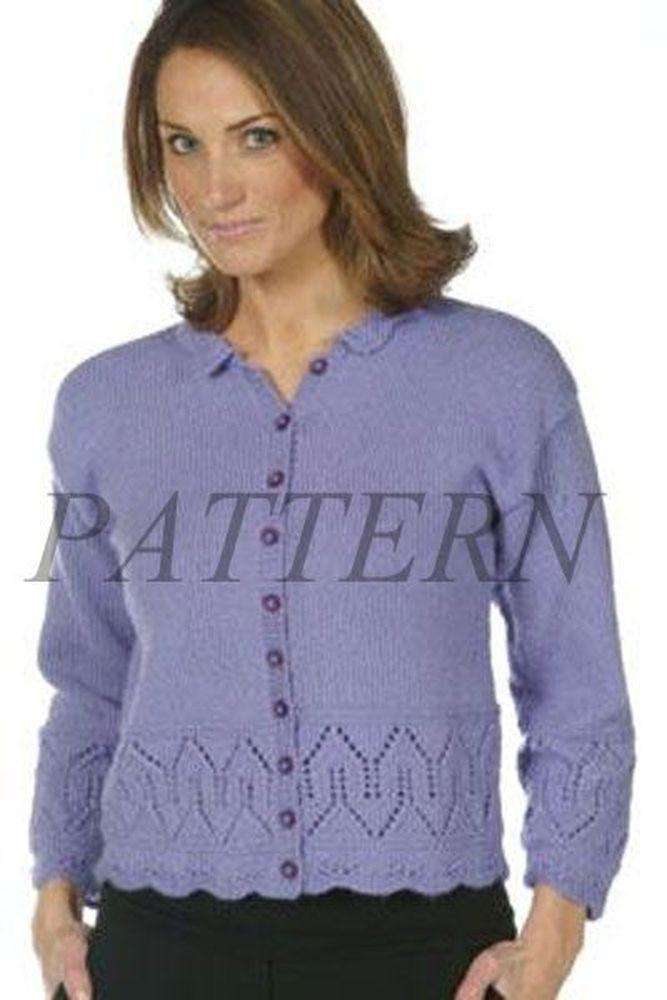 Alpaca DK Cardigan Pattern-Patterns-Plymouth Yarn-Alpaca Direct