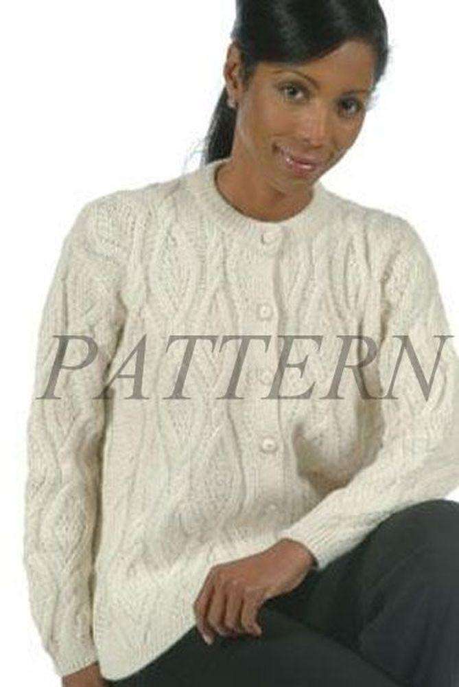 Alpaca DK Leaf Cable Cardigan Pattern-Patterns-Plymouth Yarn-Alpaca Direct