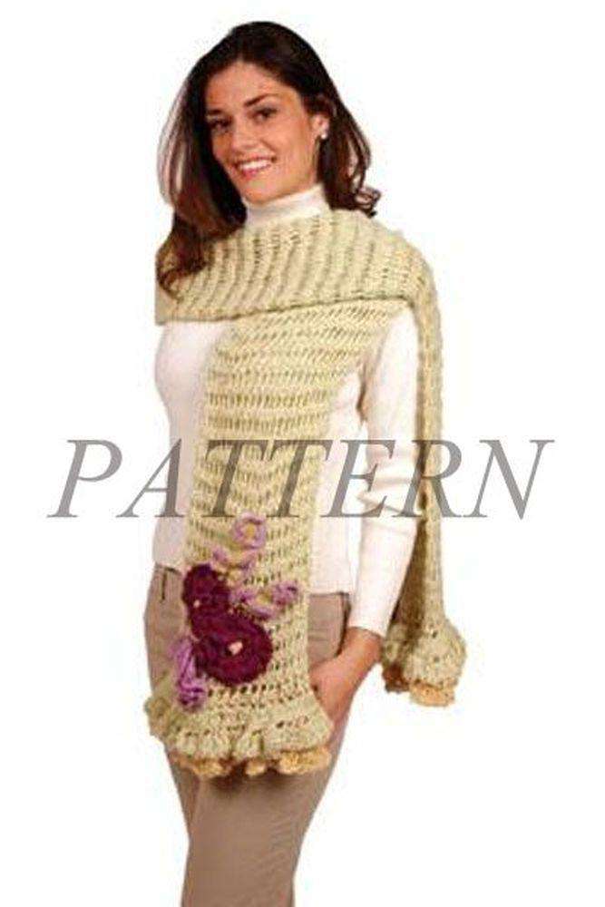 Alpaca DK Lettuce Leaf Wrap Pattern-Patterns-Plymouth Yarn-Alpaca Direct