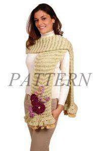 Alpaca DK Lettuce Leaf Wrap Pattern-Patterns-Plymouth Yarn-Alpaca Direct