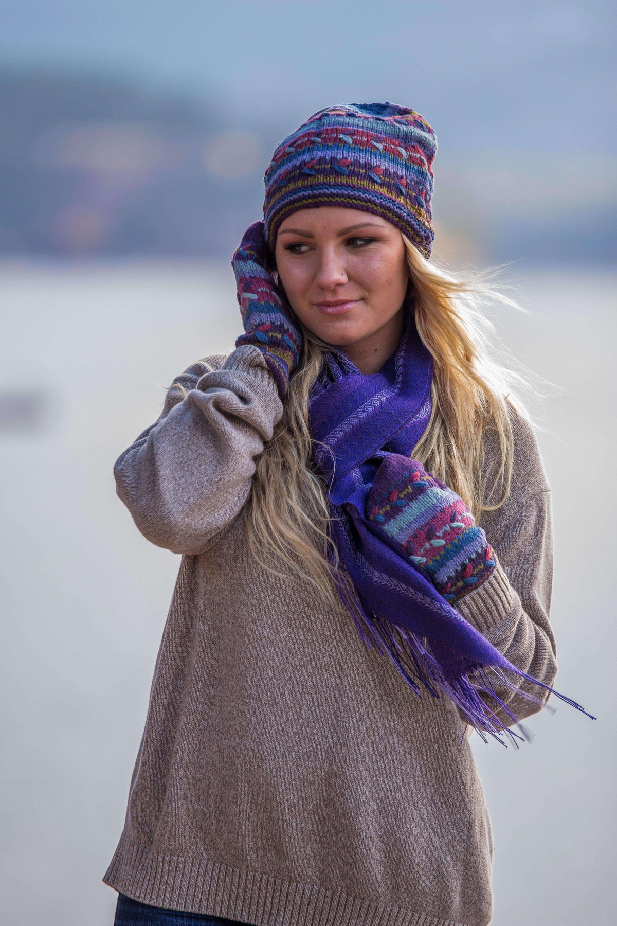 Alpaca Hat with Fleece Lining-Apparel-Alpaca Direct-Alpaca Direct