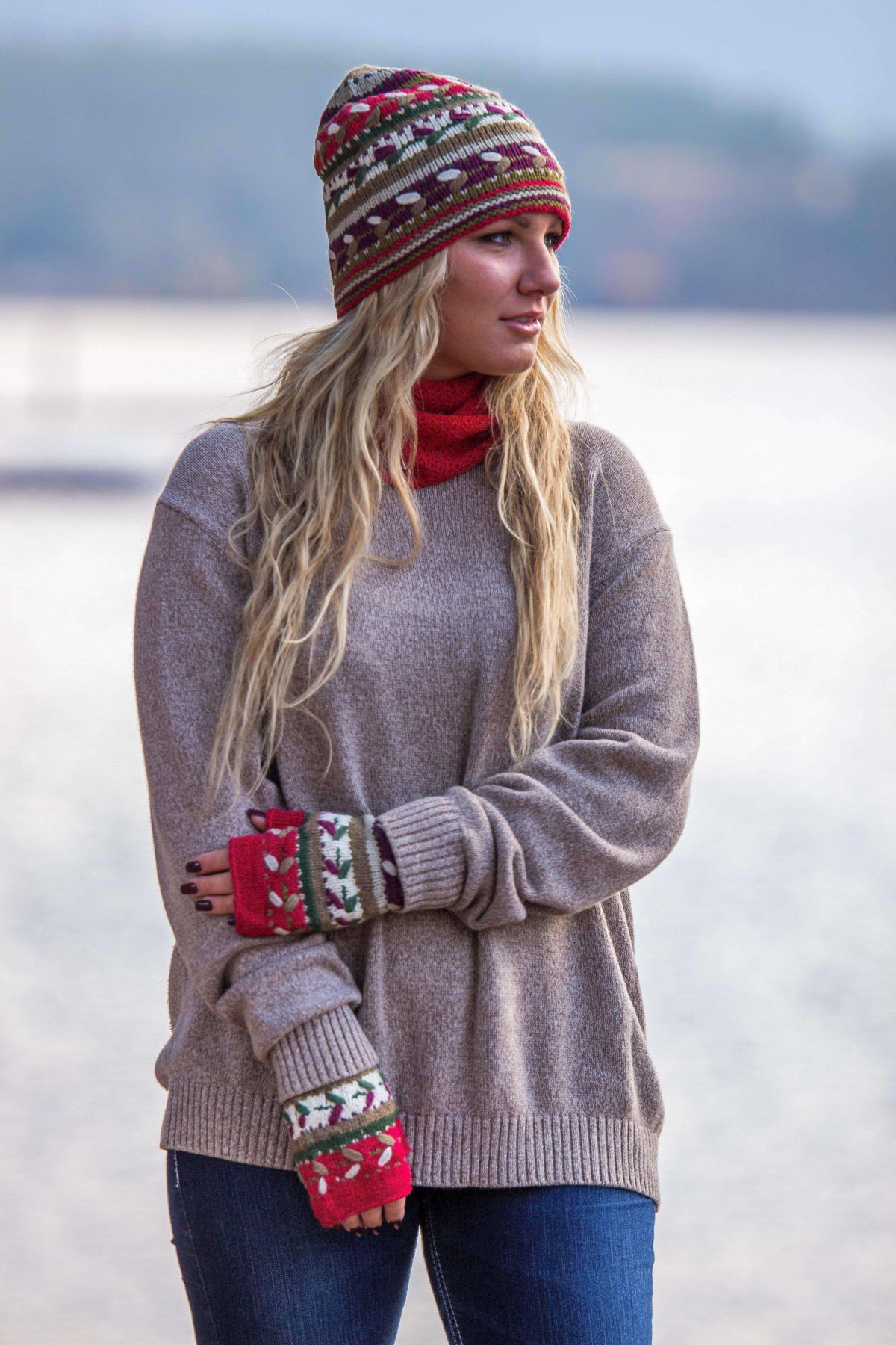 Alpaca Hat with Fleece Lining-Apparel-Alpaca Direct-Alpaca Direct