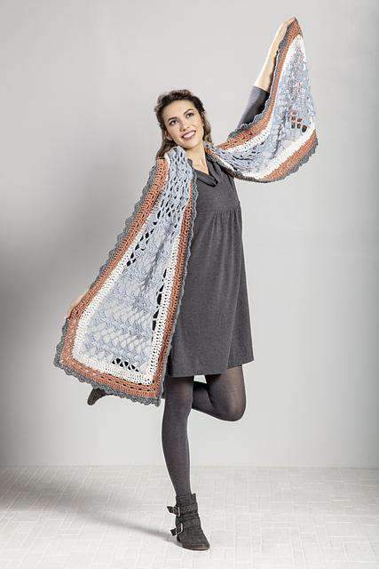 Alpine Wrap by Rachel Brockman-Patterns-Universal Yarns-Alpaca Direct