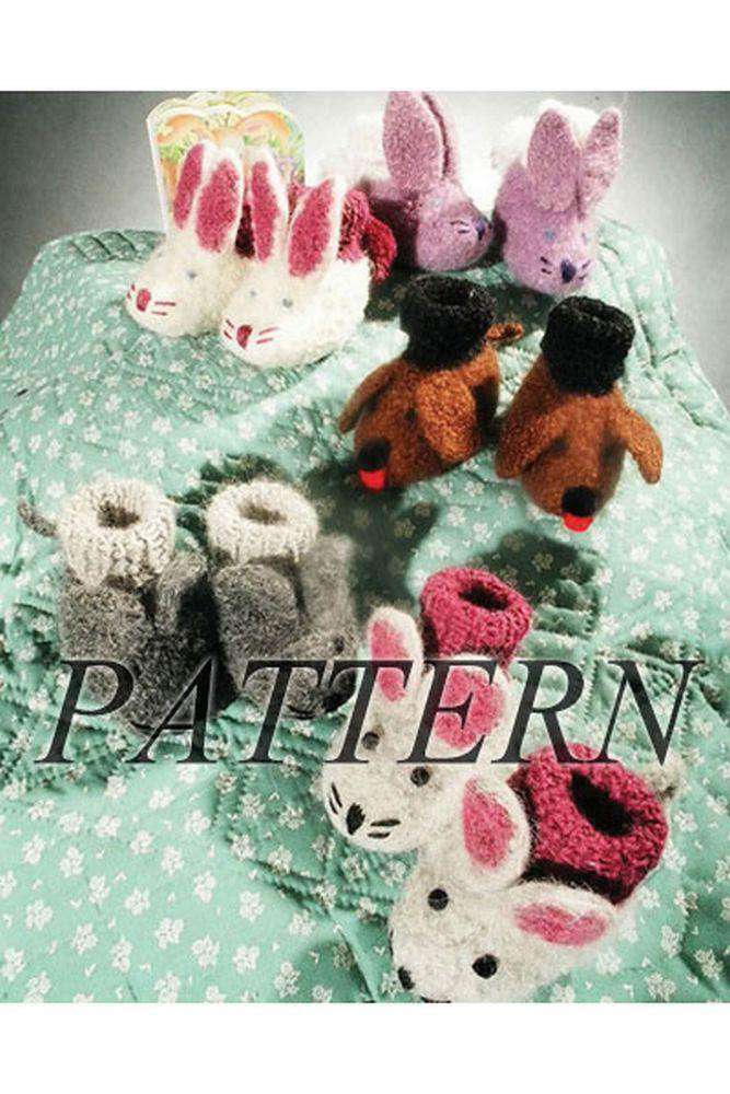 Animal Friends Felt Booties *Pattern*-Patterns-Fiber Trends-Alpaca Direct