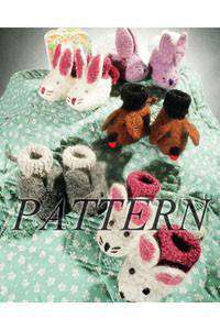 Animal Friends Felt Booties *Pattern*-Patterns-Fiber Trends-Alpaca Direct