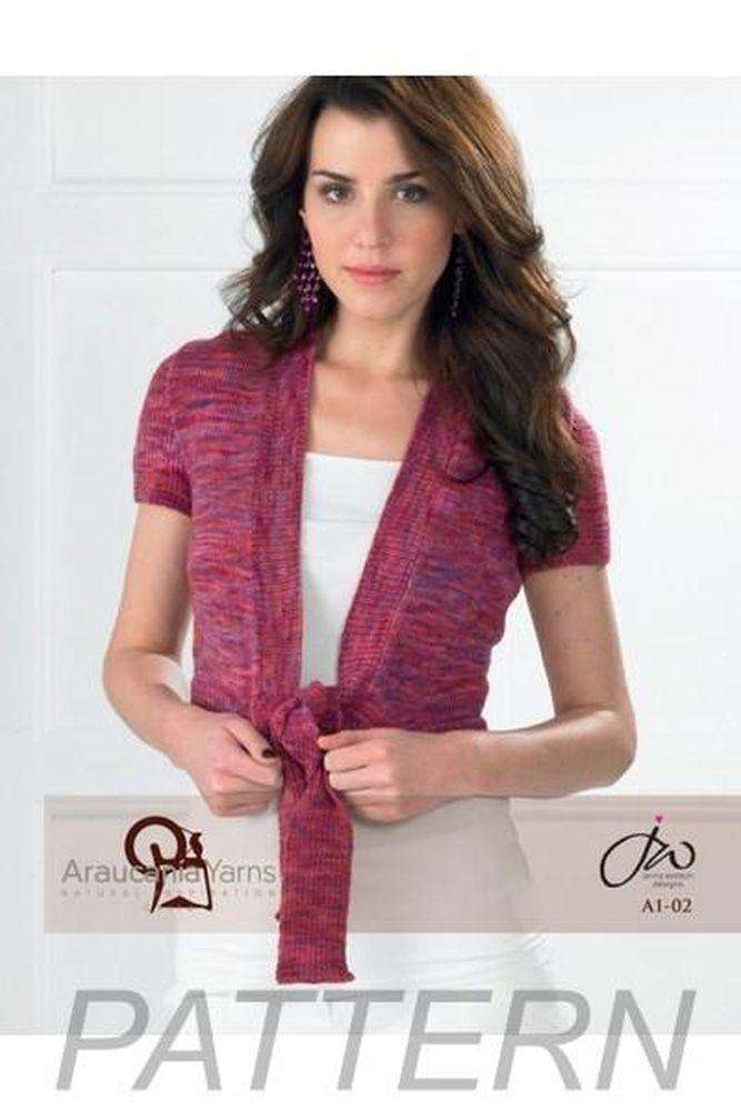 Araucania Yarns Huasco DK Fitted Short Cardigan PATTERN ONLY-Patterns-Knitting Fever-Alpaca Direct