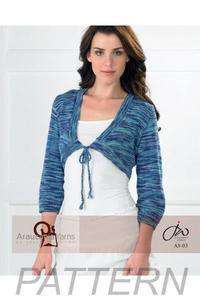 Araucania Yarns Nuble Front-tied Bolero PATTERN ONLY-Patterns-Knitting Fever-Alpaca Direct